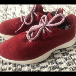 Allbirds Women’s Merino Wool Runners Shoes Red  SNEAKERS W8